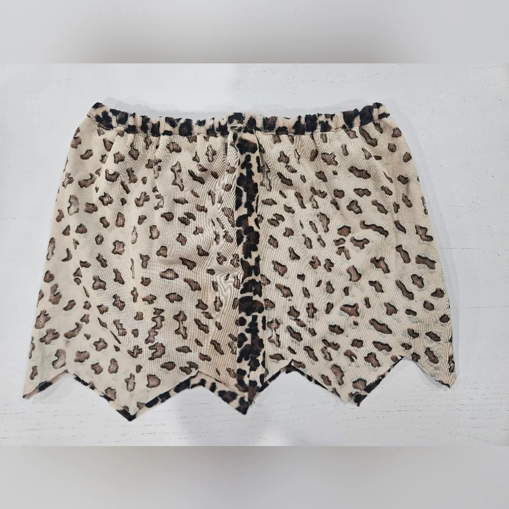 Girls Leopard Cheetah Skirt. Halloween Costume, Homemade Sewn 13
